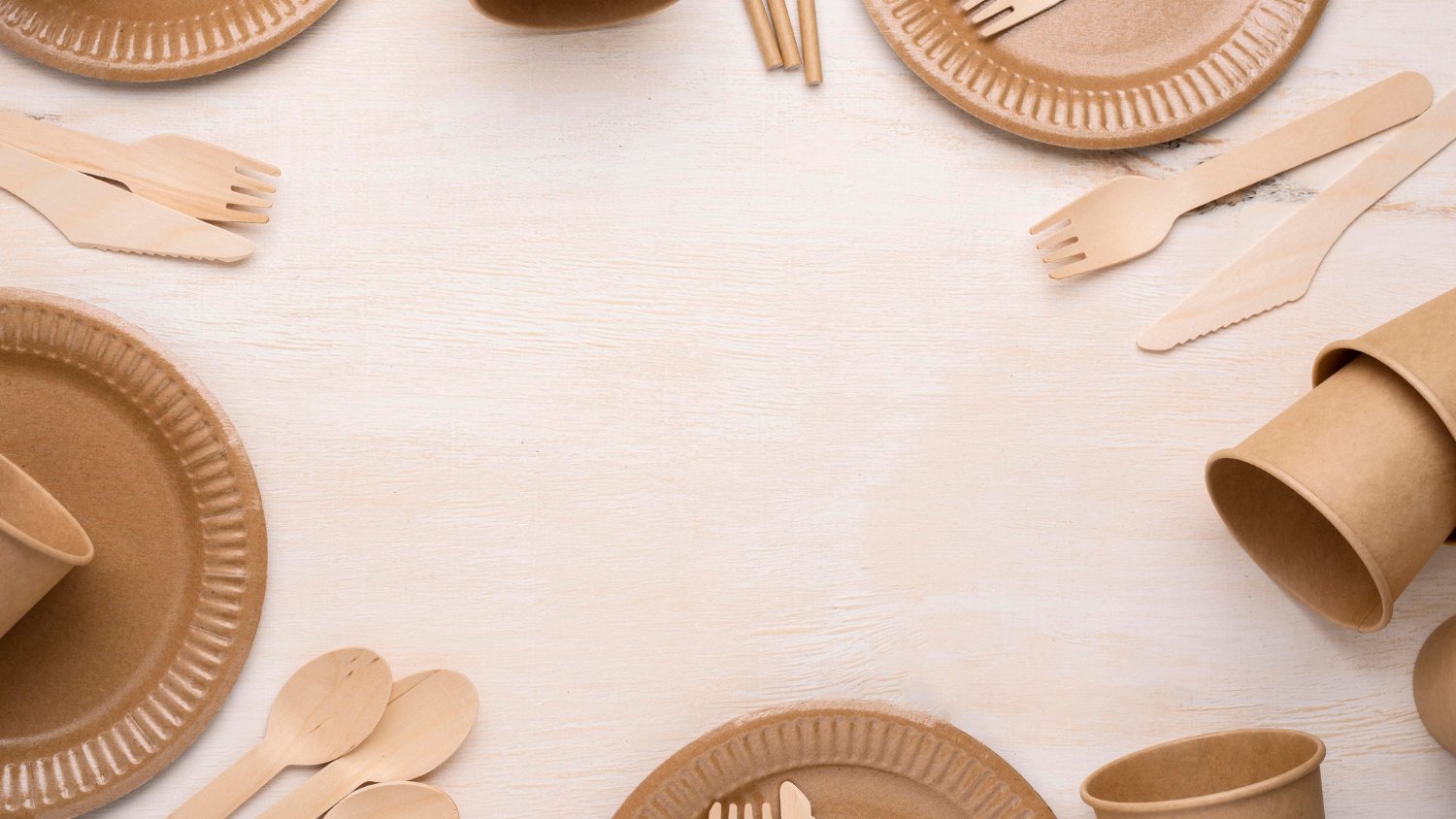 Full range of PAPLIS sustainable packaging and tableware